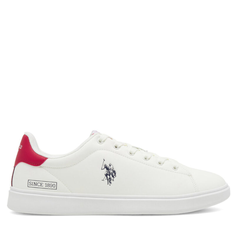 Сникърси U.S. Polo Assn. BYRON001 Бял цвят на ниска цена