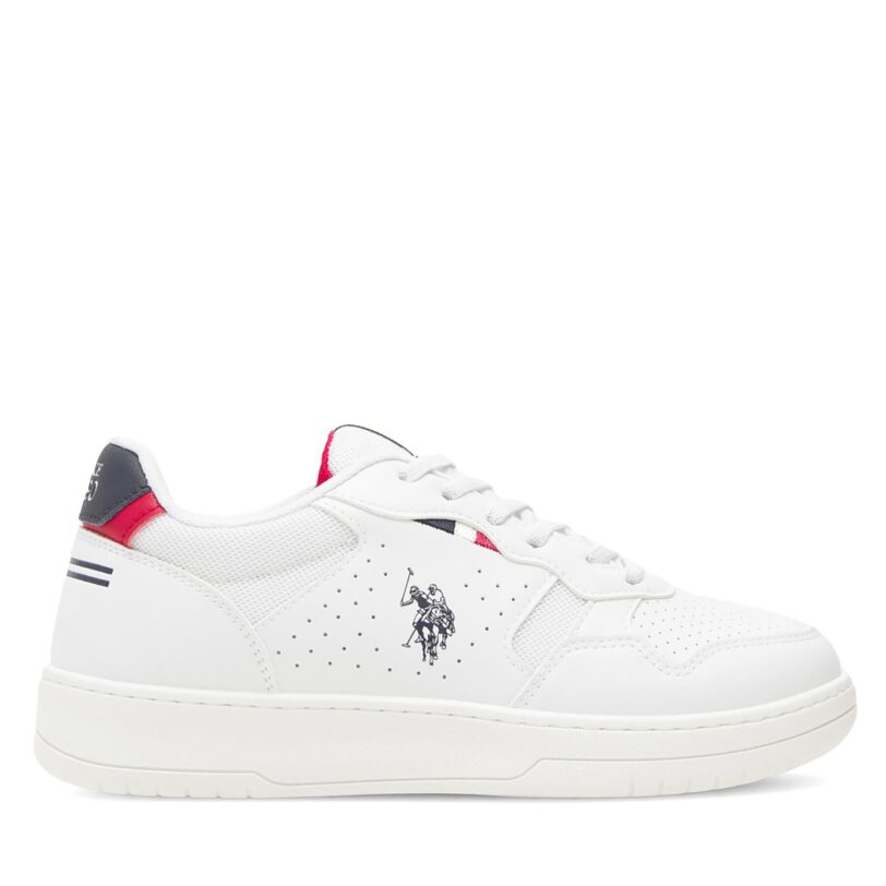 Сникърси U.S. Polo Assn. DENNY004 Бял цвят на ниска цена