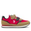 Сникърси U.S. Polo Assn. NOBIK012A Червен цвят на ниска цена