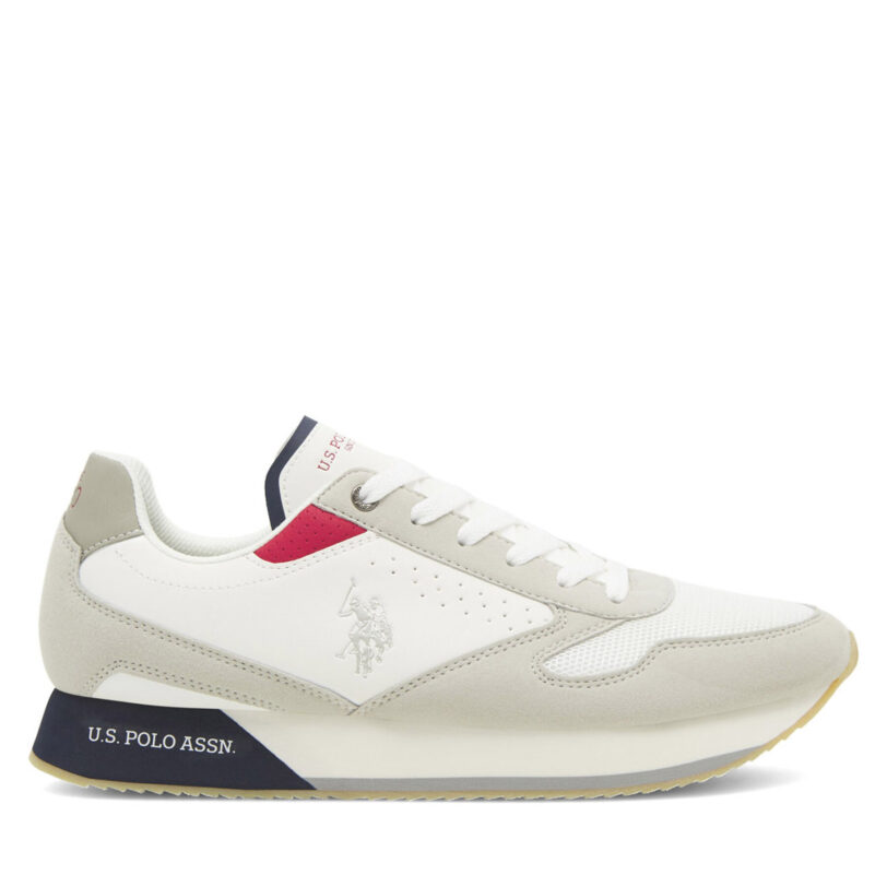Сникърси U.S. Polo Assn. NOBIL003G Бял цвят на ниска цена