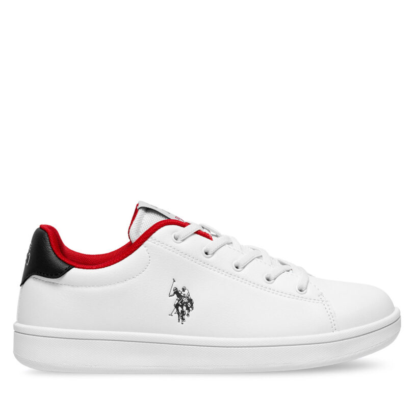 Сникърси U.S. Polo Assn. TRACE001 Бял цвят на ниска цена