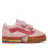 Сникърси Vans Old Skool V Heart VN000D4SBIY1 Розов цвят на ниска цена