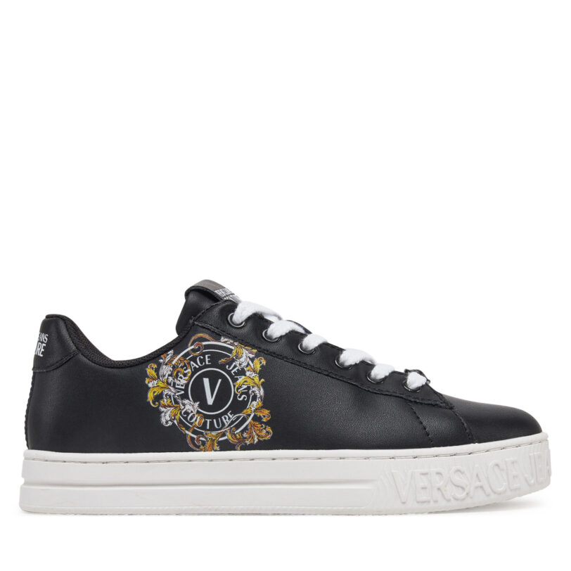 Сникърси Versace Jeans Couture 78VA3SK3 Черен цвят на ниска цена