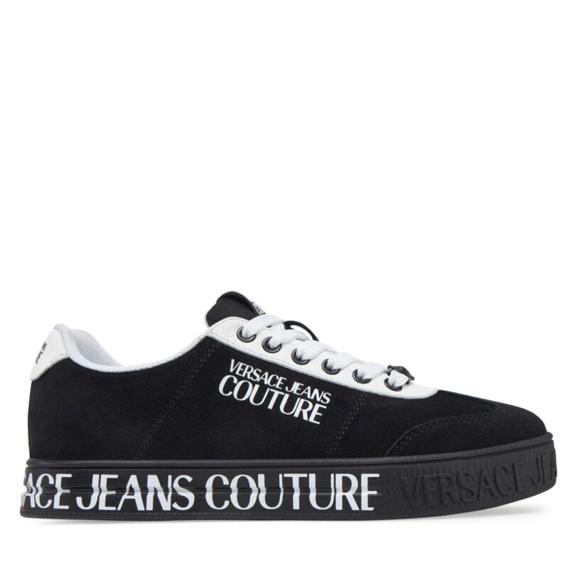Сникърси Versace Jeans Couture 78VA3SK6 Черен цвят на ниска цена