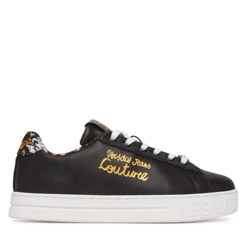 Сникърси Versace Jeans Couture 78VA3SKL Черен цвят на ниска цена