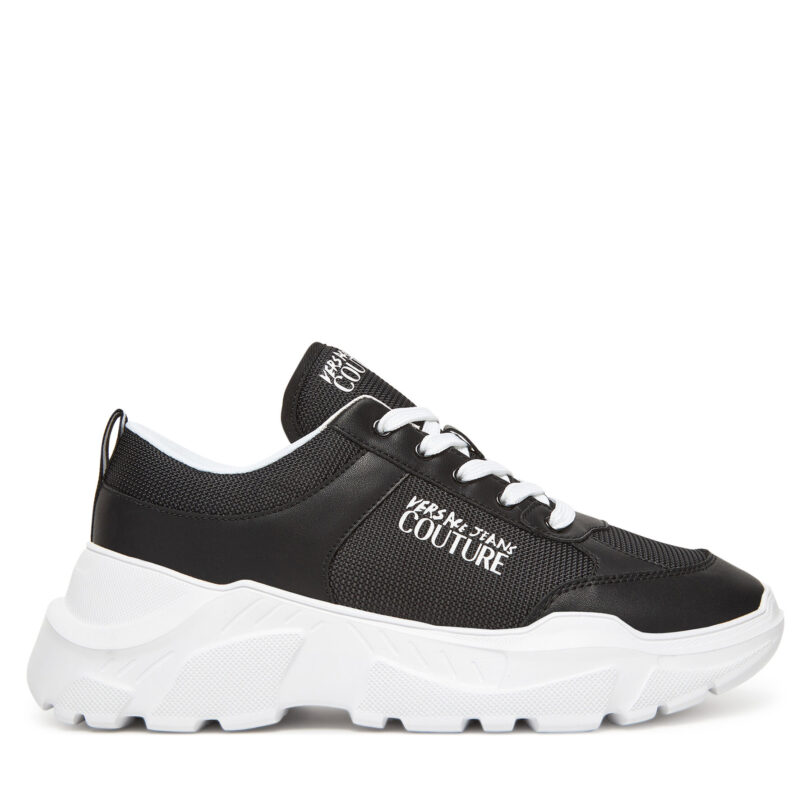 Сникърси Versace Jeans Couture 78YA3SC1 Черен цвят на ниска цена