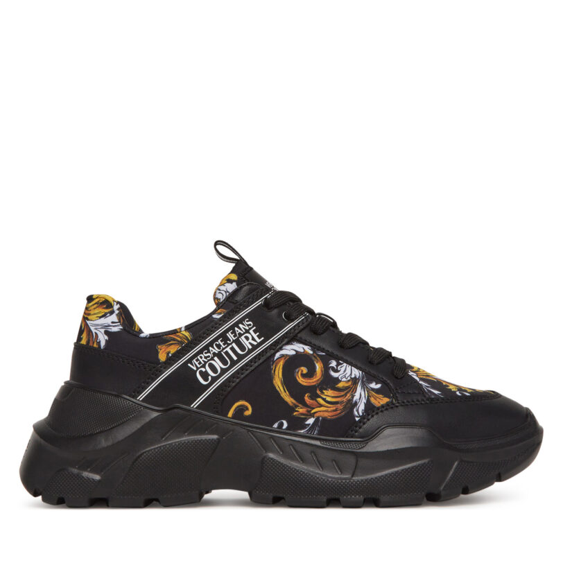 Сникърси Versace Jeans Couture 78YA3SC2 Черен цвят на ниска цена