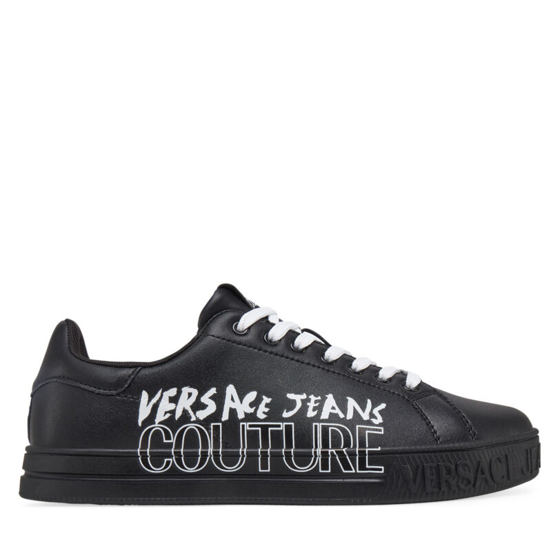 Сникърси Versace Jeans Couture 78YA3SKC Черен цвят на ниска цена