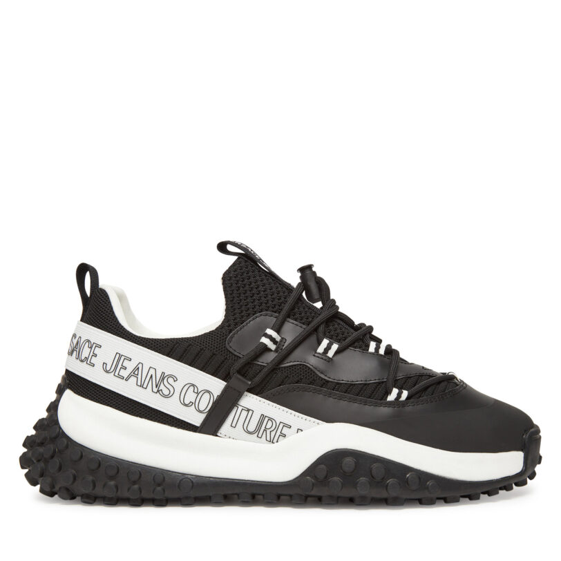 Сникърси Versace Jeans Couture 78YA3SN2 Черен цвят на ниска цена