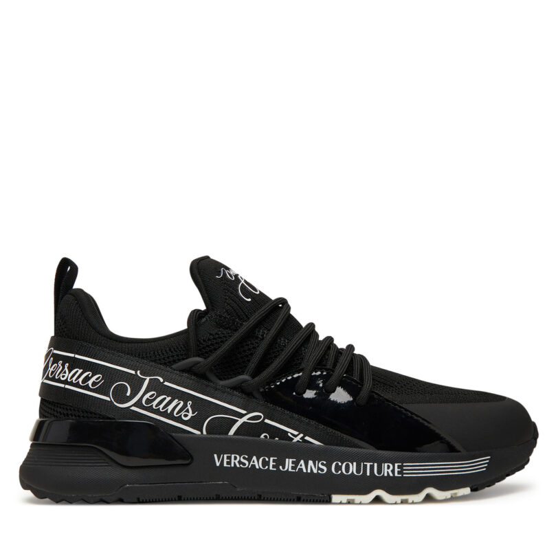 Сникърси Versace Jeans Couture 79VA3SA8 ZSC96 899 Черен цвят на ниска цена