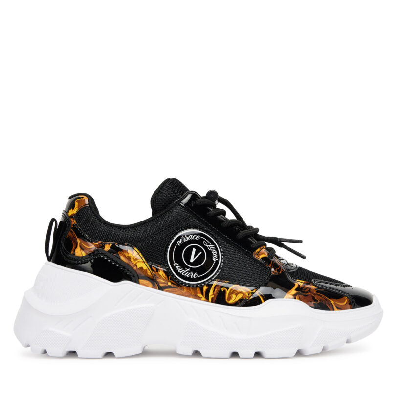 Сникърси Versace Jeans Couture 79VA3SC7 ZSC80 G89 Черен цвят на ниска цена