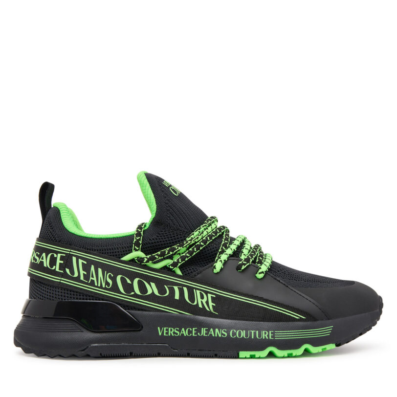 Сникърси Versace Jeans Couture 79YA3SA3 Черен цвят на ниска цена