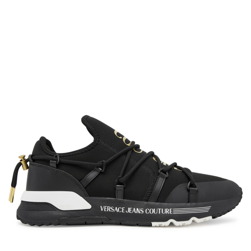 Сникърси Versace Jeans Couture 79YA3SA6 ZS915 G89 Черен цвят на ниска цена