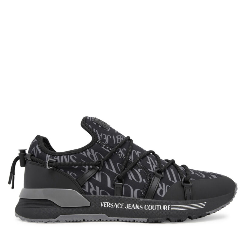 Сникърси Versace Jeans Couture 79YA3SA6 ZSD06 U23 Черен цвят на ниска цена