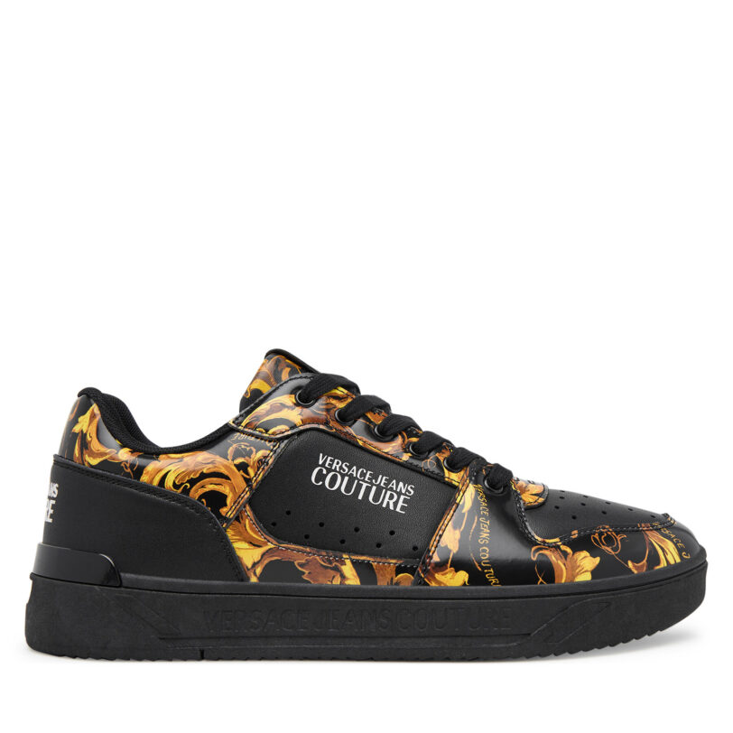 Сникърси Versace Jeans Couture 79YA3SJ4 ZPB41 G89 Черен цвят на ниска цена