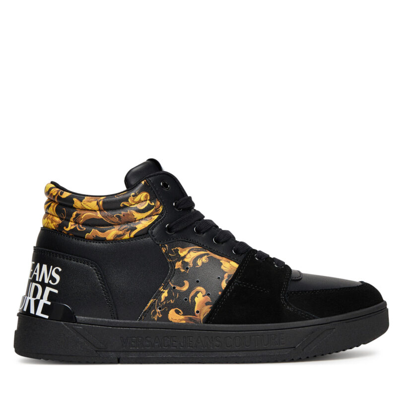 Сникърси Versace Jeans Couture 79YA3SJ7 ZPB44 Черен цвят на ниска цена