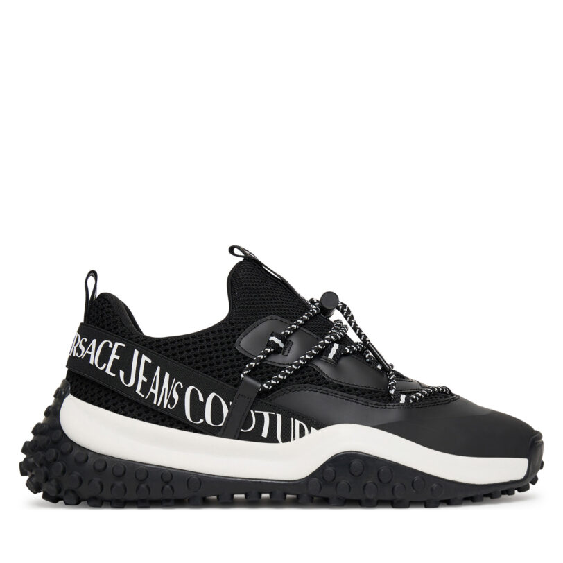 Сникърси Versace Jeans Couture 79YA3SN2 ZSD01 Черен цвят на ниска цена