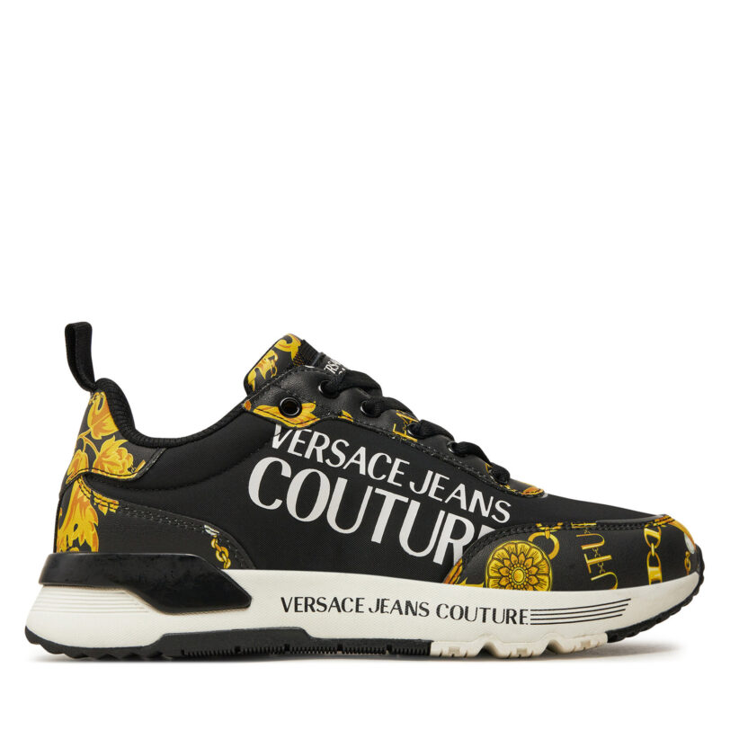 Сникърси Versace Jeans Couture Dynamic 77VA3SA3 Черен цвят на ниска цена