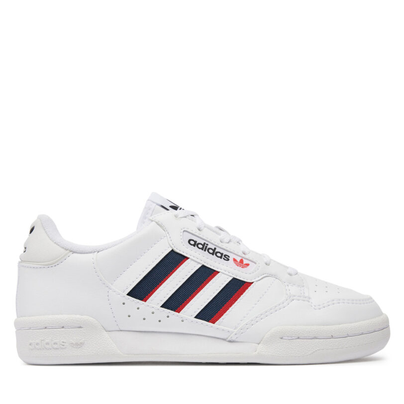 Сникърси adidas Continental 80 Stripes J FX6088 Бял цвят на ниска цена
