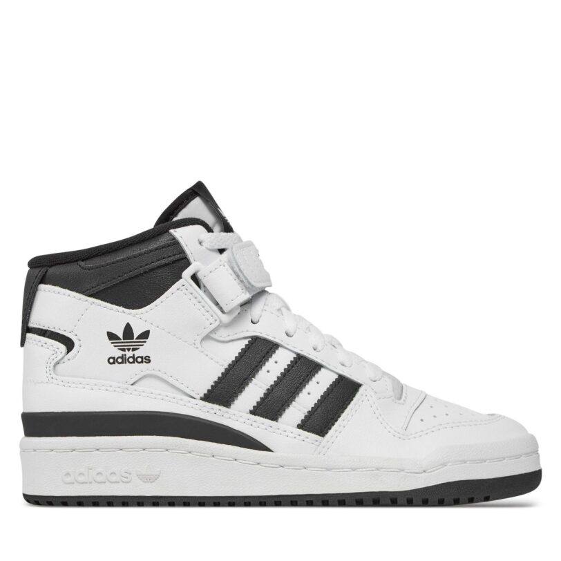 Сникърси adidas Forum Mid J FZ2083 Бял цвят на ниска цена