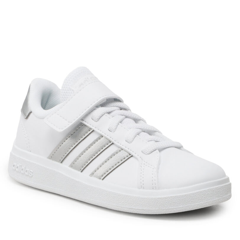 Сникърси adidas Grand Court 2.0 El K GW6516 Бял цвят на ниска цена