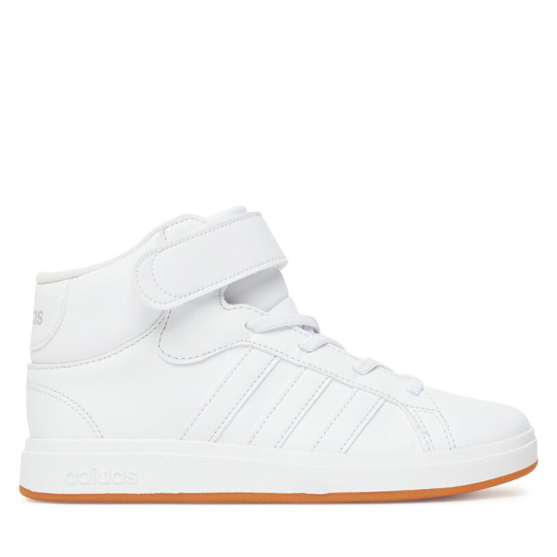 Сникърси adidas Grand Court Mid K JR0803 Бял цвят на ниска цена