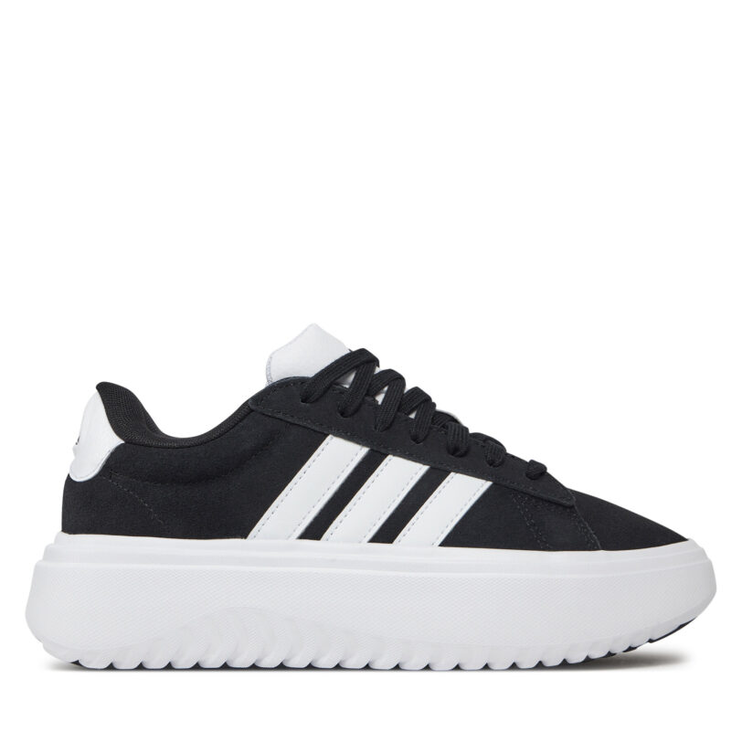 Сникърси adidas Grand Court Platform IE1102 Черен цвят на ниска цена