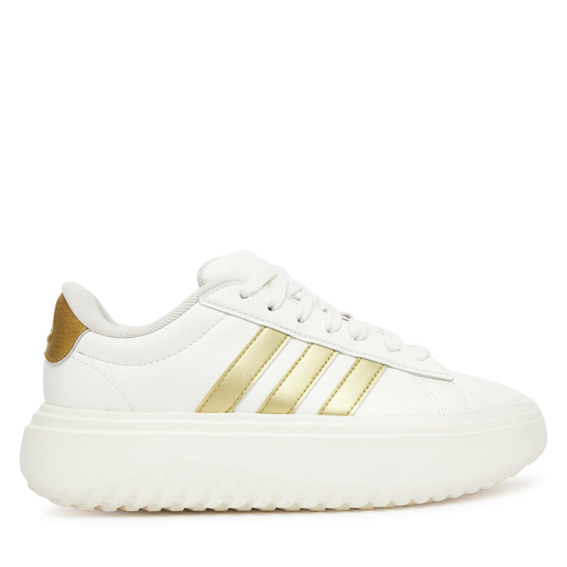 Сникърси adidas Grand Court Platform JR0699 Бял цвят на ниска цена