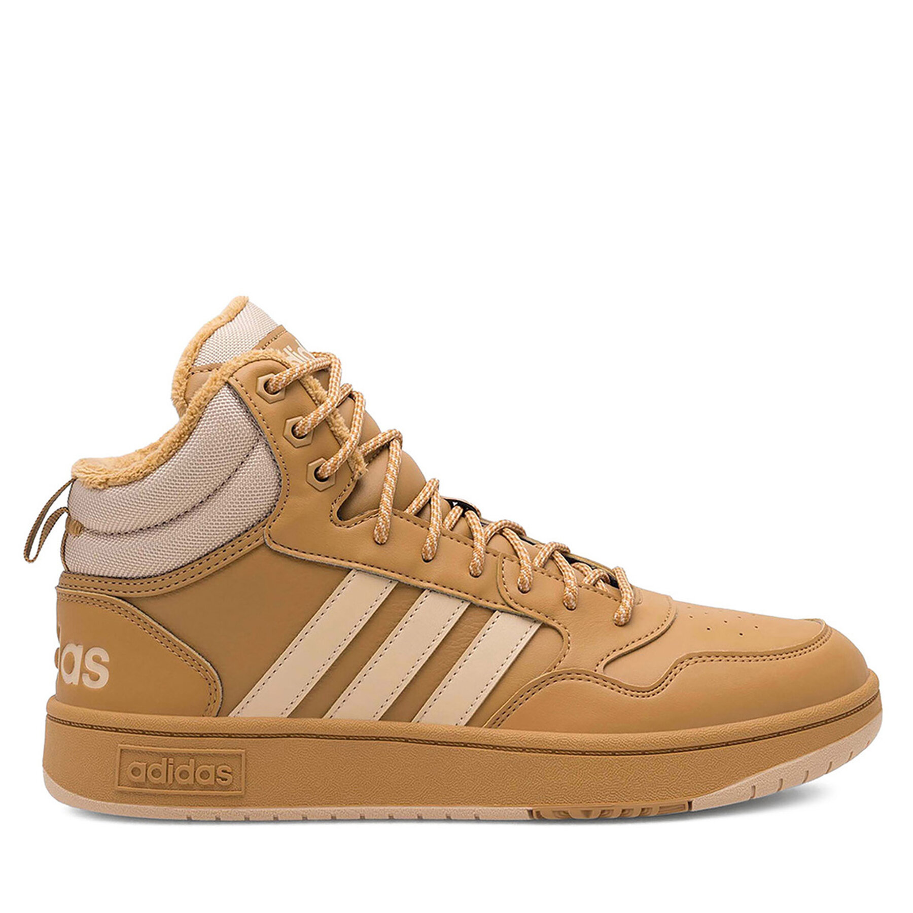 Сникърси adidas HOOPS 3.0 MID WINTER IF2636 Бежов цвят на ниска цена