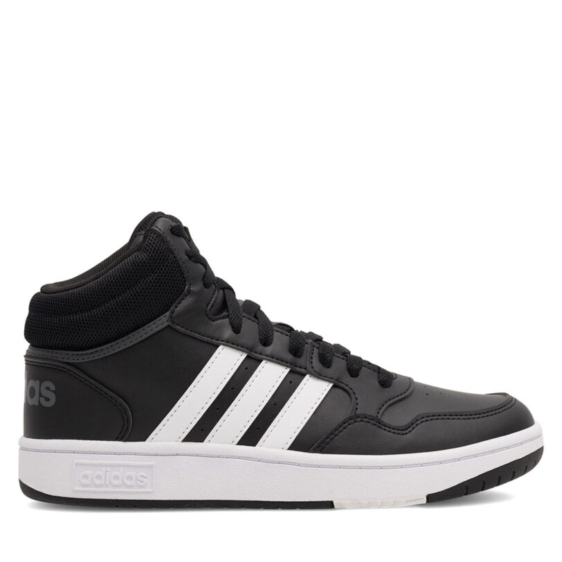 Сникърси adidas HOOPS MID 3.0 K GW0402 Черен цвят на ниска цена