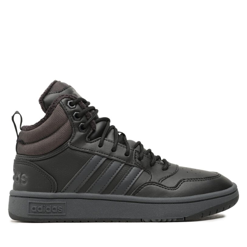 Сникърси adidas Hoops 3.0 GW6421 Черен цвят на ниска цена