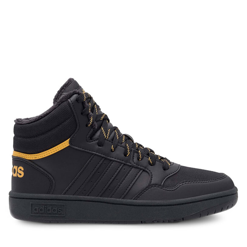 Сникърси adidas Hoops Mid 3.0 K IF7736 Черен цвят на ниска цена