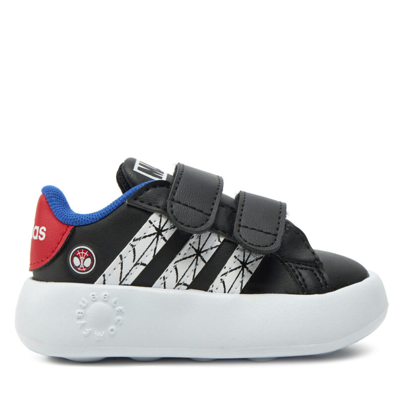 Сникърси adidas Marvel's Spider-Man Grand Court JS0743 Черен цвят на ниска цена
