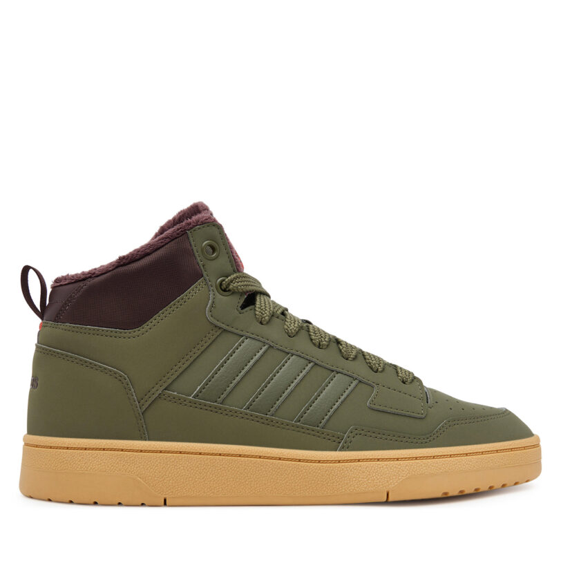 Сникърси adidas Rapid Court Mid Winterized JR0184 Зелен цвят на ниска цена