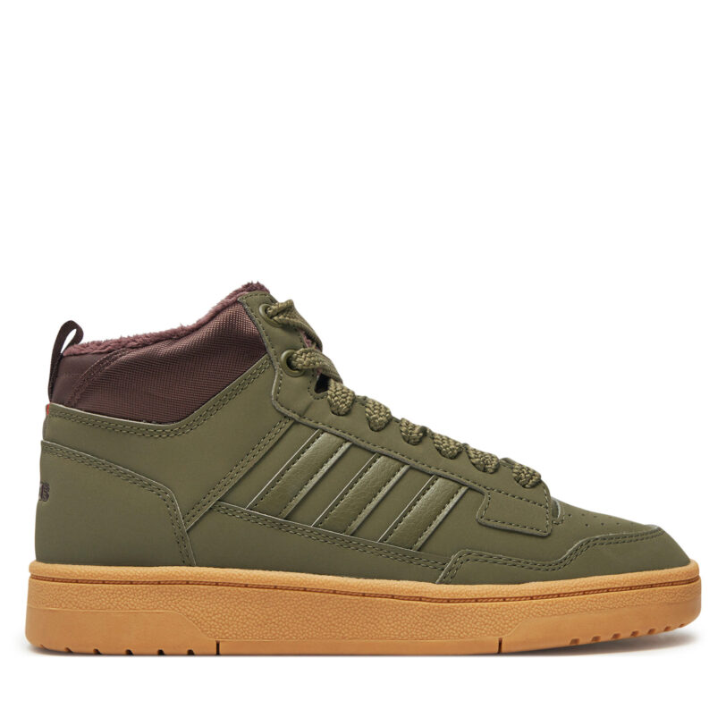 Сникърси adidas Rapid Court Mid Winterized JR2813 Зелен цвят на ниска цена