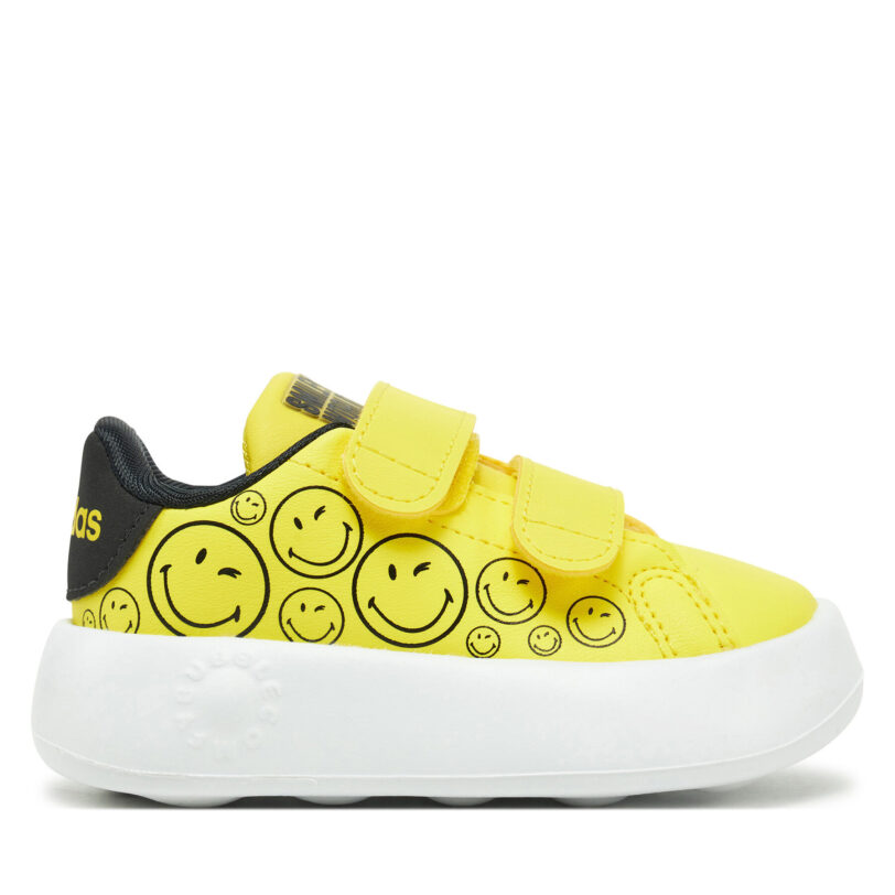 Сникърси adidas Smiley Advantage JI0501 Жълт цвят на ниска цена