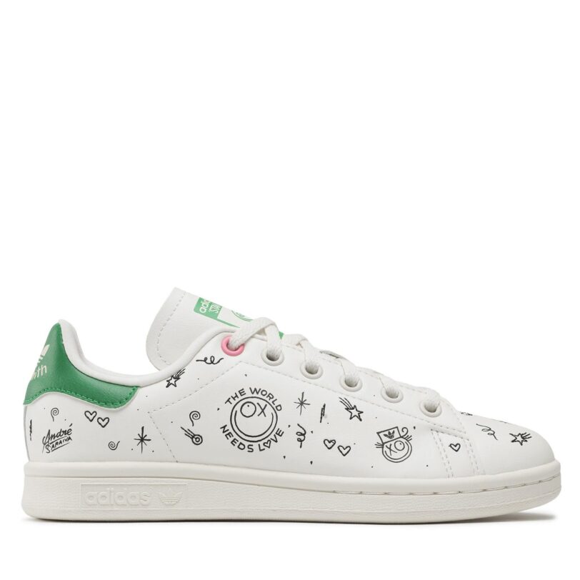 Сникърси adidas Stan Smith J GY1786 Бял цвят на ниска цена