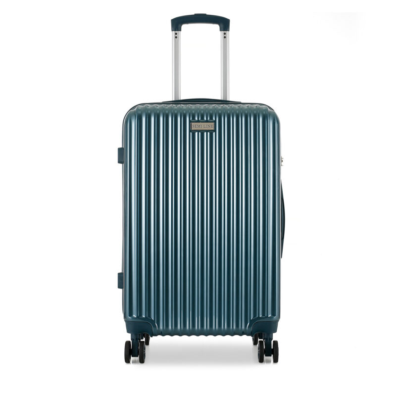 Среден куфар Semi Line T5955-2 Тъмносин цвят на ниска цена