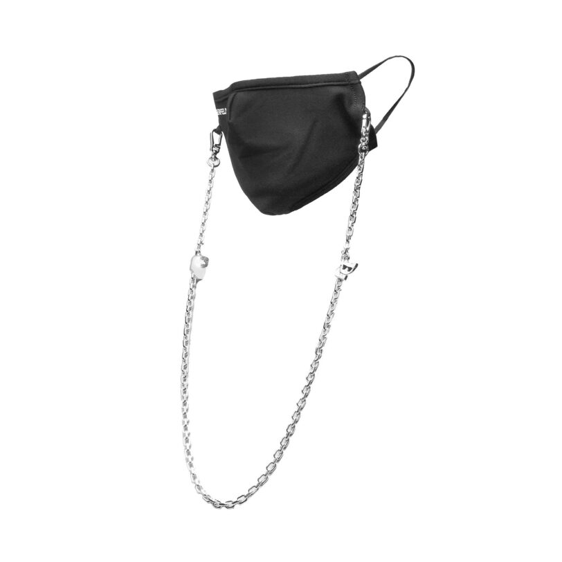 Текстилна маска KARL LAGERFELD 220W3979 Черен цвят на ниска цена