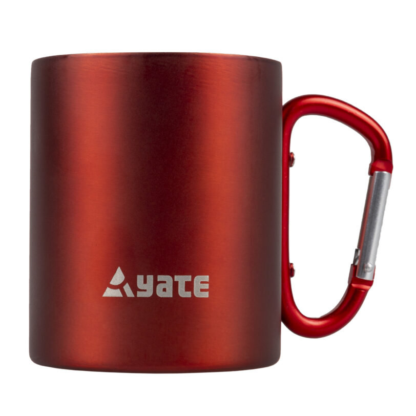 Термо чаша с карабинер YATE Stainless Steel - Червен на ниска цена