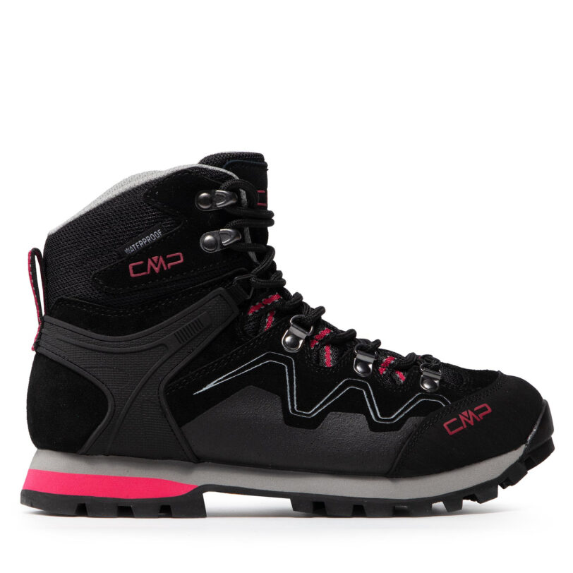 Туристически CMP Athunis Mid Wmn Trekking Shoe Wp 31Q4976 Черен цвят на ниска цена