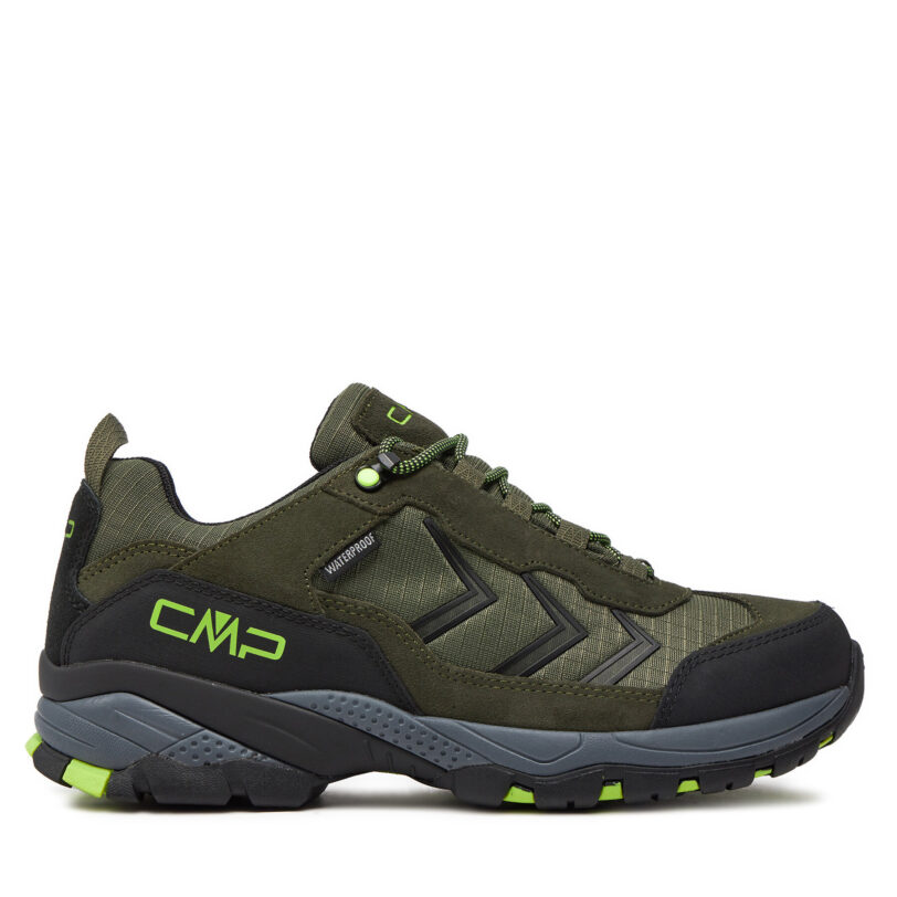 Туристически CMP Melnick Low Trekking Shoes WP 3Q19657 Зелен цвят на ниска цена