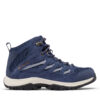Туристически Columbia Crestwood Mid Waterproof 2099861 Син цвят на ниска цена