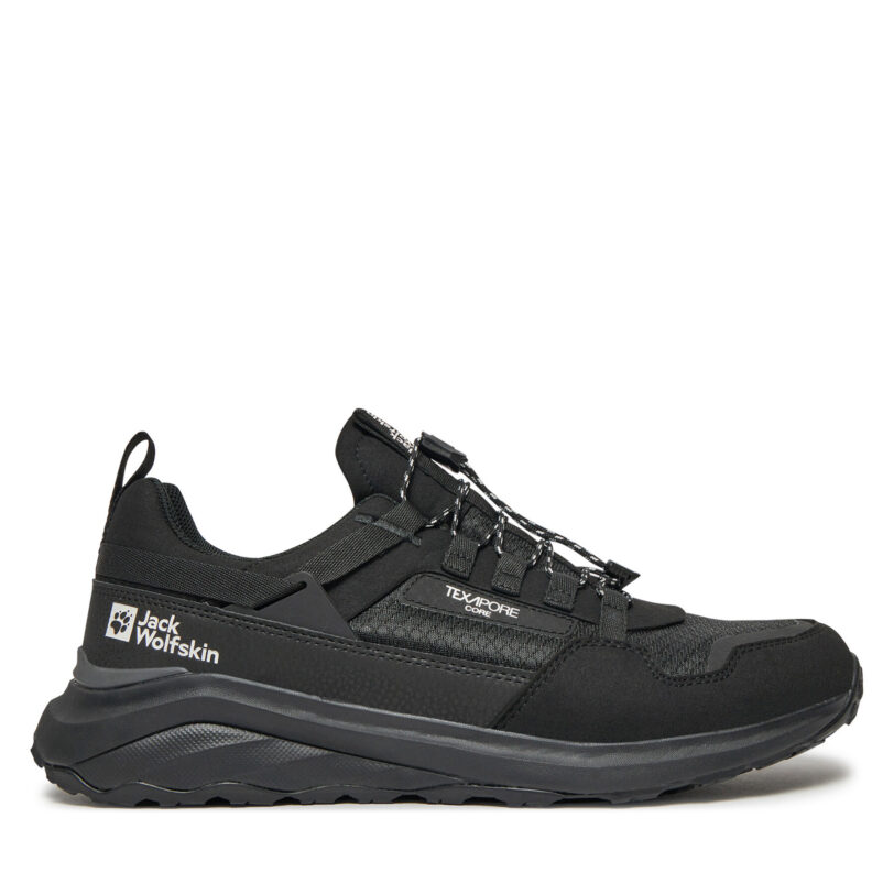 Туристически Jack Wolfskin Dromoventure Athletic Texapore Low M A63297 Черен цвят на ниска цена