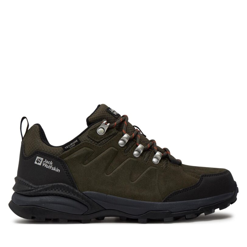 Туристически Jack Wolfskin Refugio Texapore Low M 4049851 Зелен цвят на ниска цена