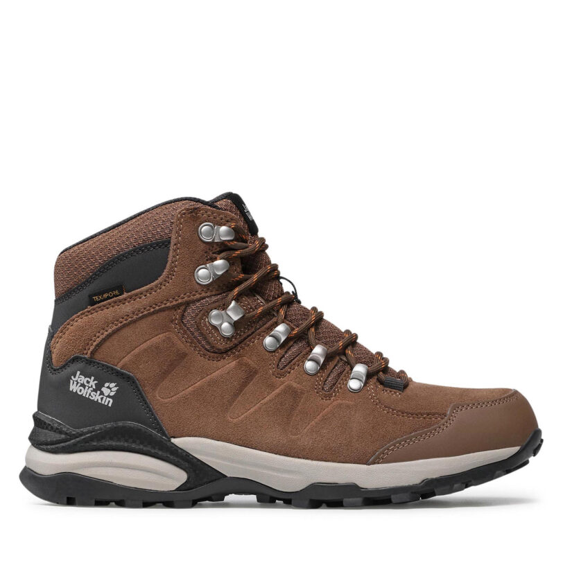 Туристически Jack Wolfskin Refugio Texapore Mid W 4050871 Кафяв цвят на ниска цена