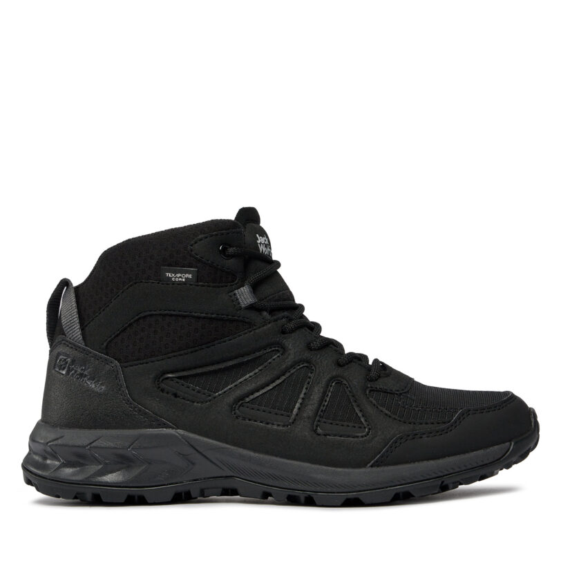 Туристически Jack Wolfskin Woodland 2 Texapore Mid M 4051261 Черен цвят на ниска цена
