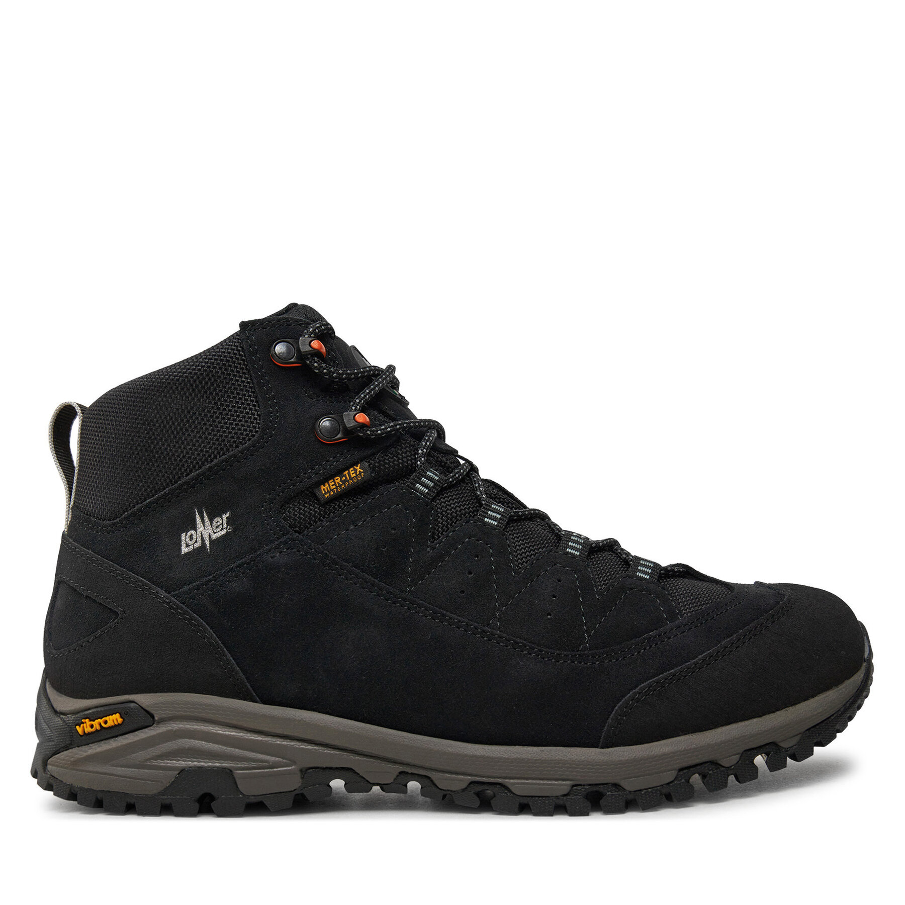 Туристически Lomer Sella High Mtx Suede 30047/A Черен цвят на ниска цена