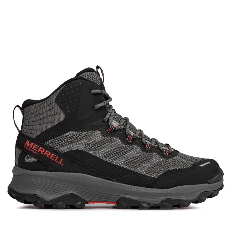 Туристически Merrell Spee Strike Mid Wp J066877 Сив цвят на ниска цена