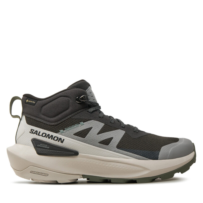 Туристически Salomon Elixir Activ Mid Gore-Tex L47457000 Сив цвят на ниска цена
